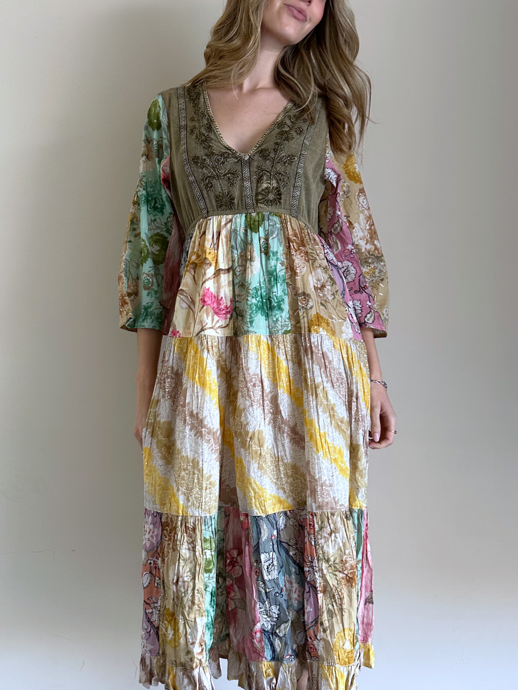 VESTIDO GAIA PATCHWORK