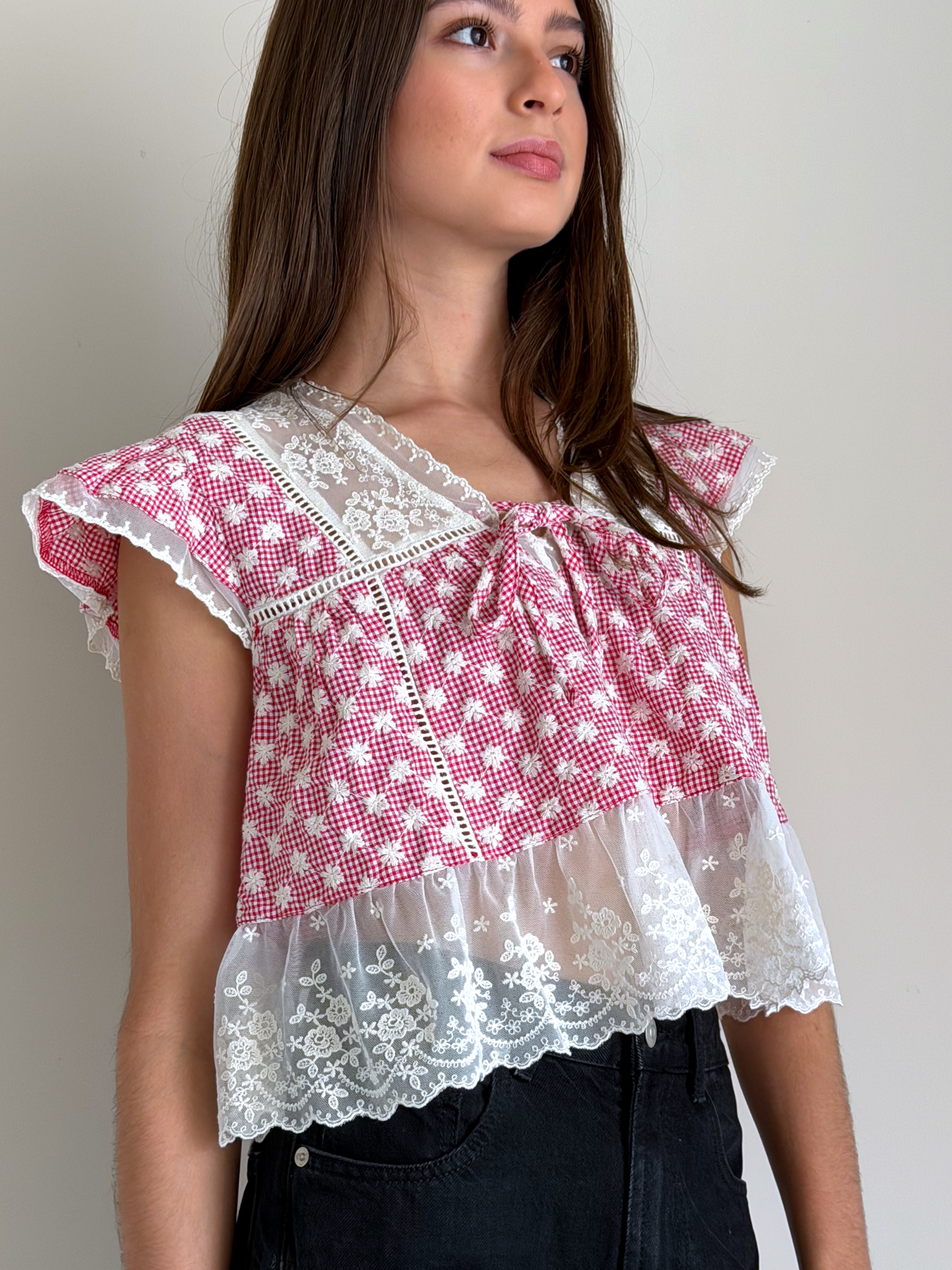 BLUSA GINGHAM LUNAR