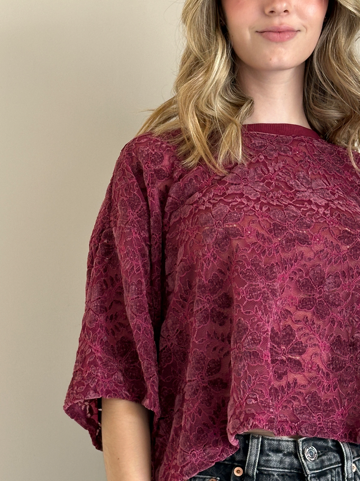 TOP AURA INVERNAL BURGUNDY