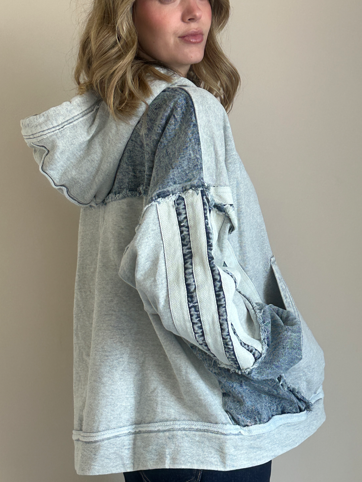 SUDADERA NOCTURNA DENIM