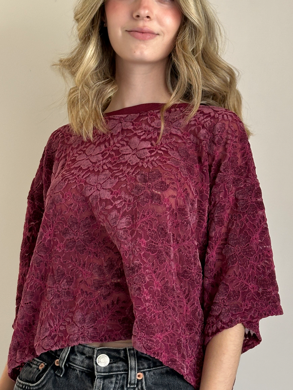 TOP AURA INVERNAL BURGUNDY