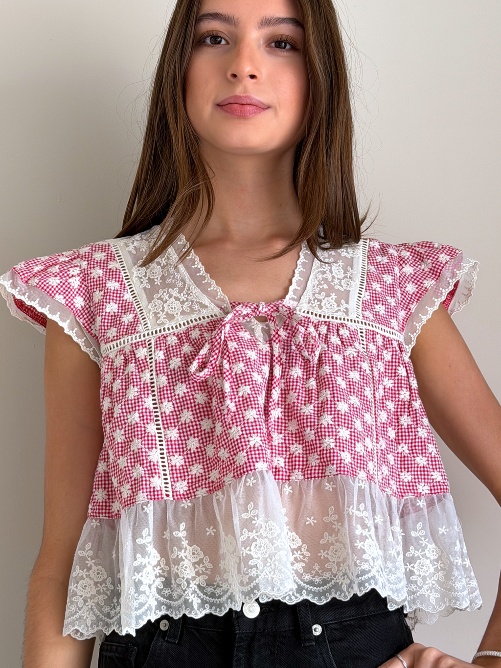 BLUSA GINGHAM LUNAR