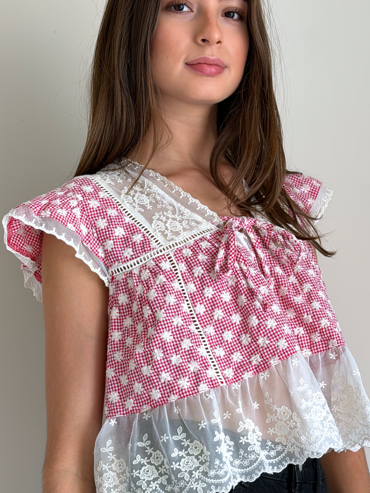 BLUSA GINGHAM LUNAR