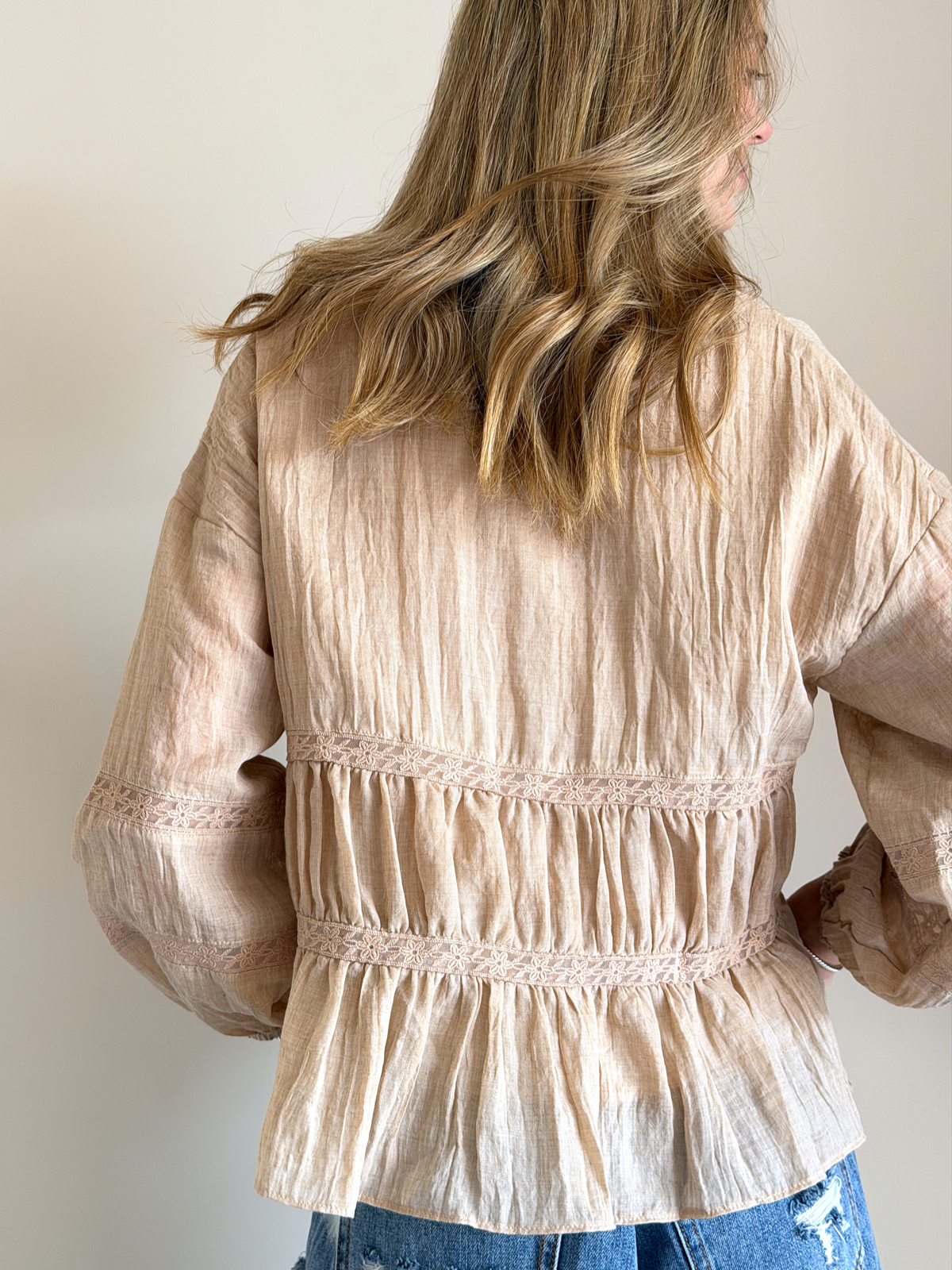 BLUSA ENERGÍA CELESTE