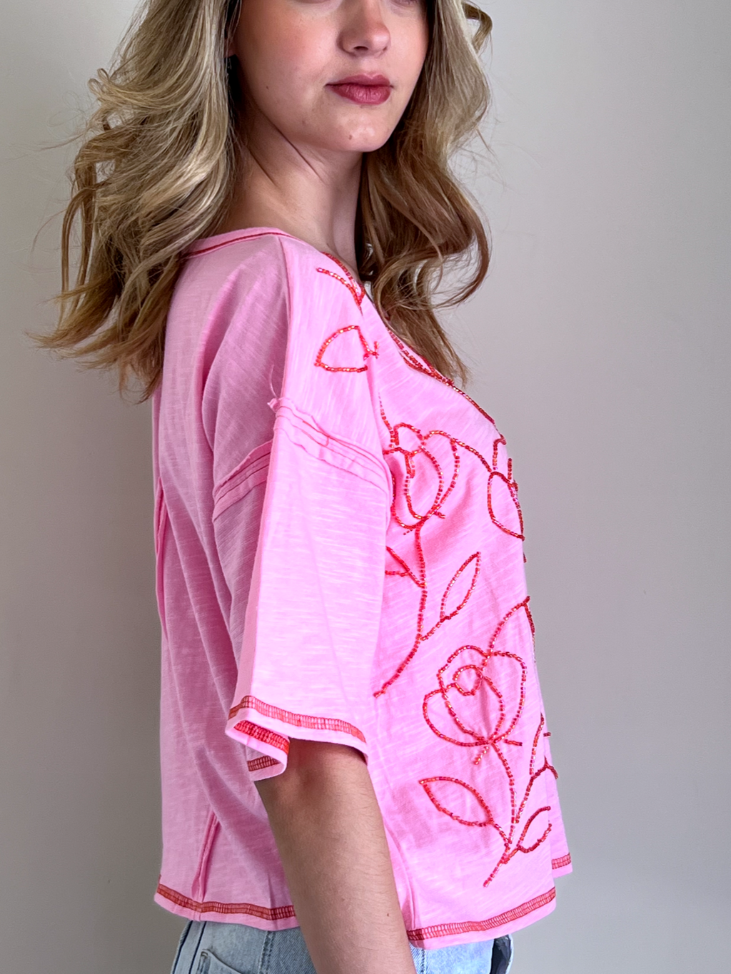 BLUSA FLOR CELESTE