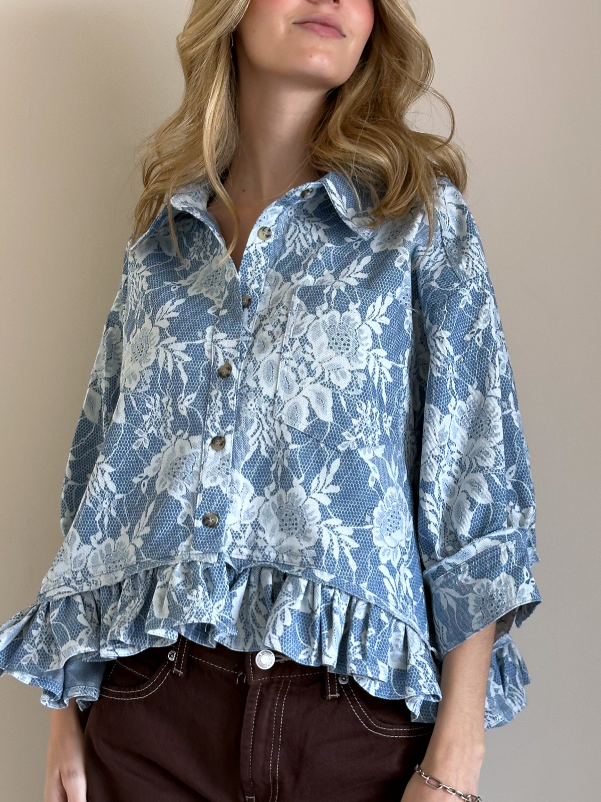 BLUSA FLORES DEL TIEMPO