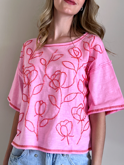 BLUSA FLOR CELESTE