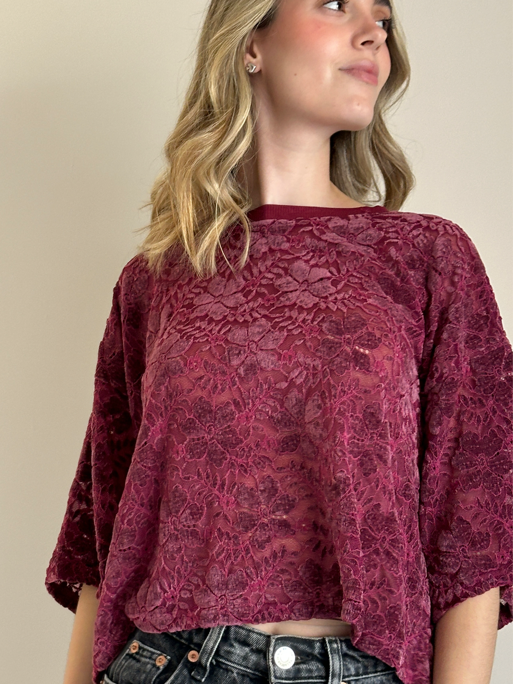 TOP AURA INVERNAL BURGUNDY