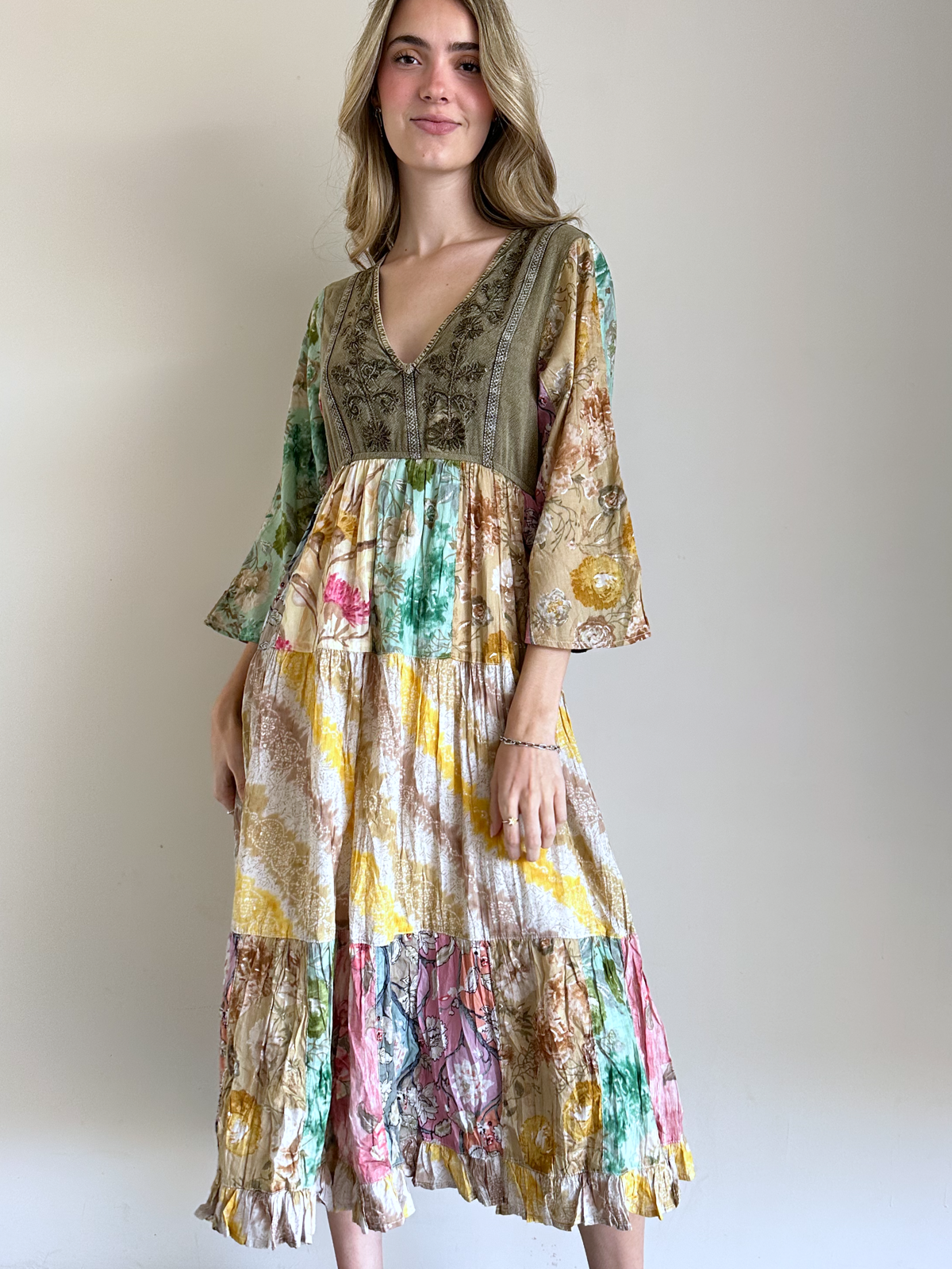 VESTIDO GAIA PATCHWORK