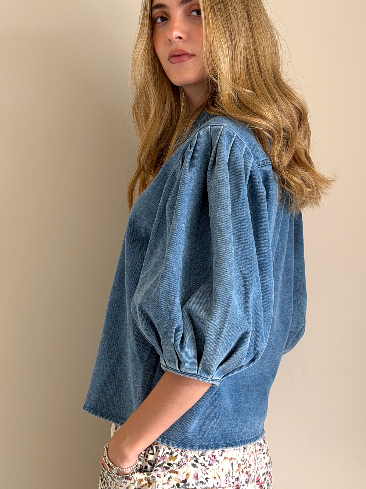 BLUSA DENIM LUNA DE TIERRA