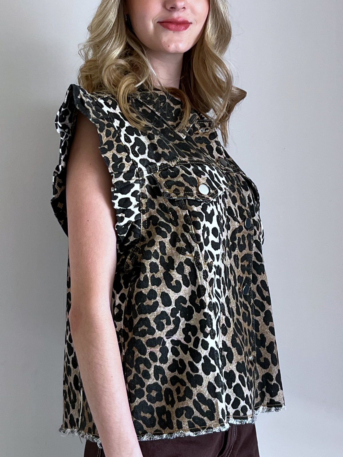 CHALECO ANIMAL DENIM