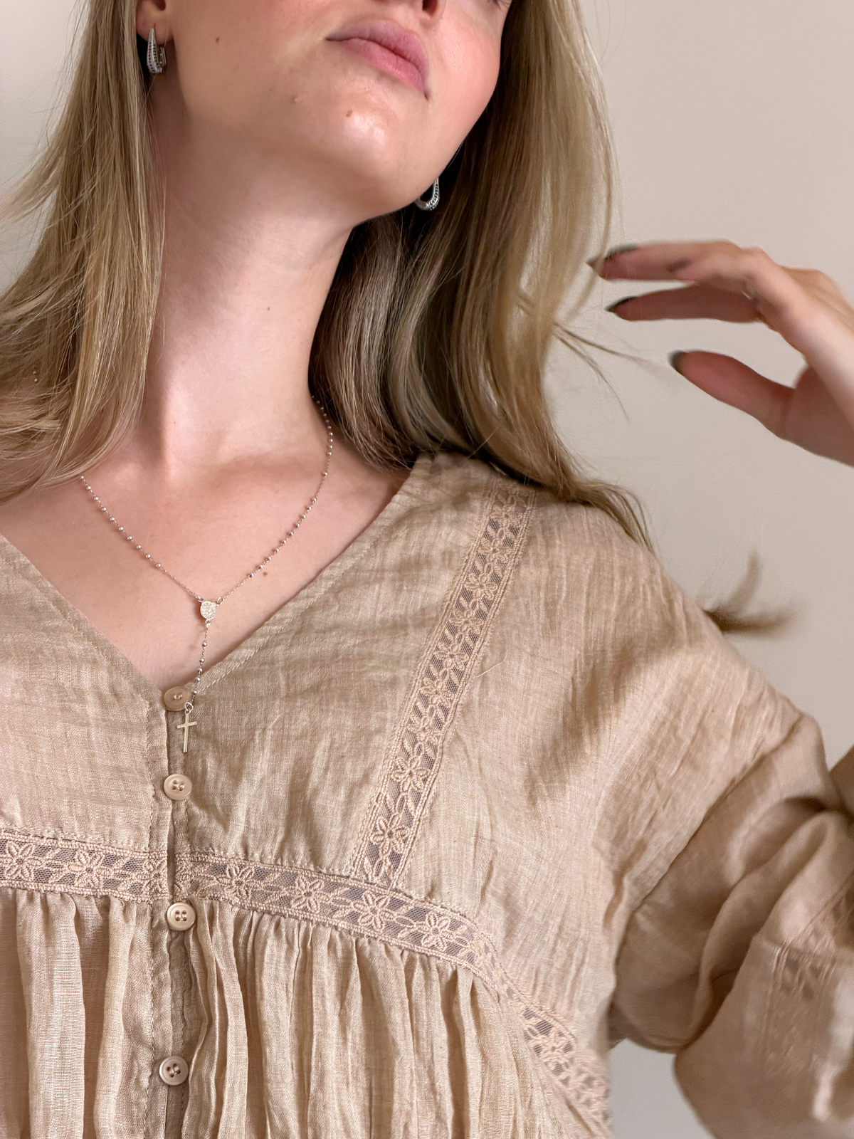 BLUSA ENERGÍA CELESTE