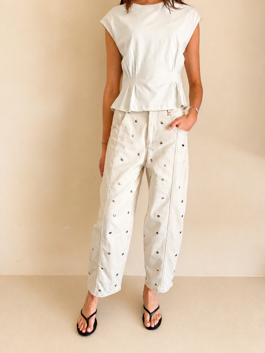 JEANS RAIZ DE TIERRA IVORY