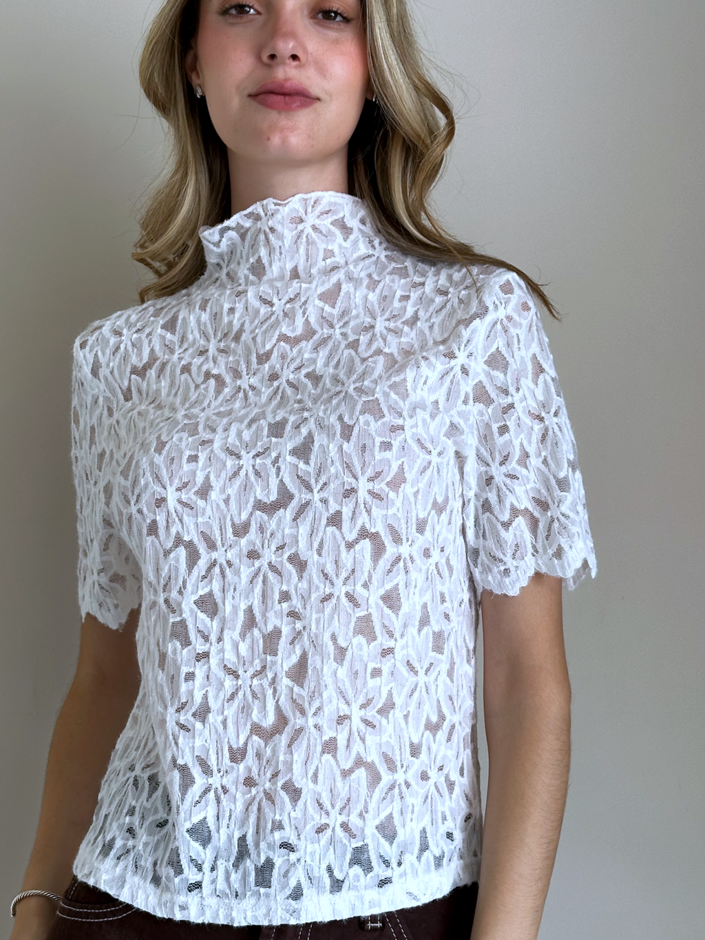 BLUSA AURA DE PERLA BLANCA