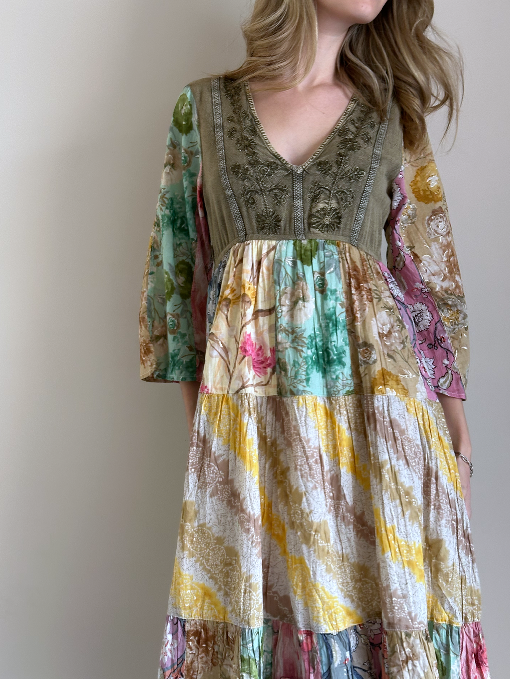 VESTIDO GAIA PATCHWORK