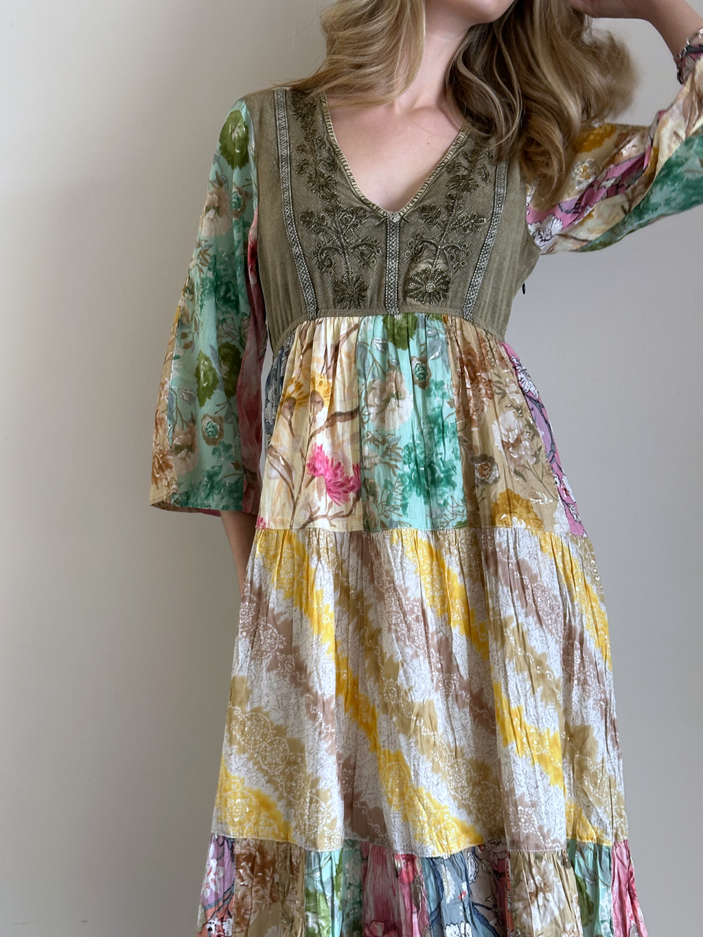 VESTIDO GAIA PATCHWORK