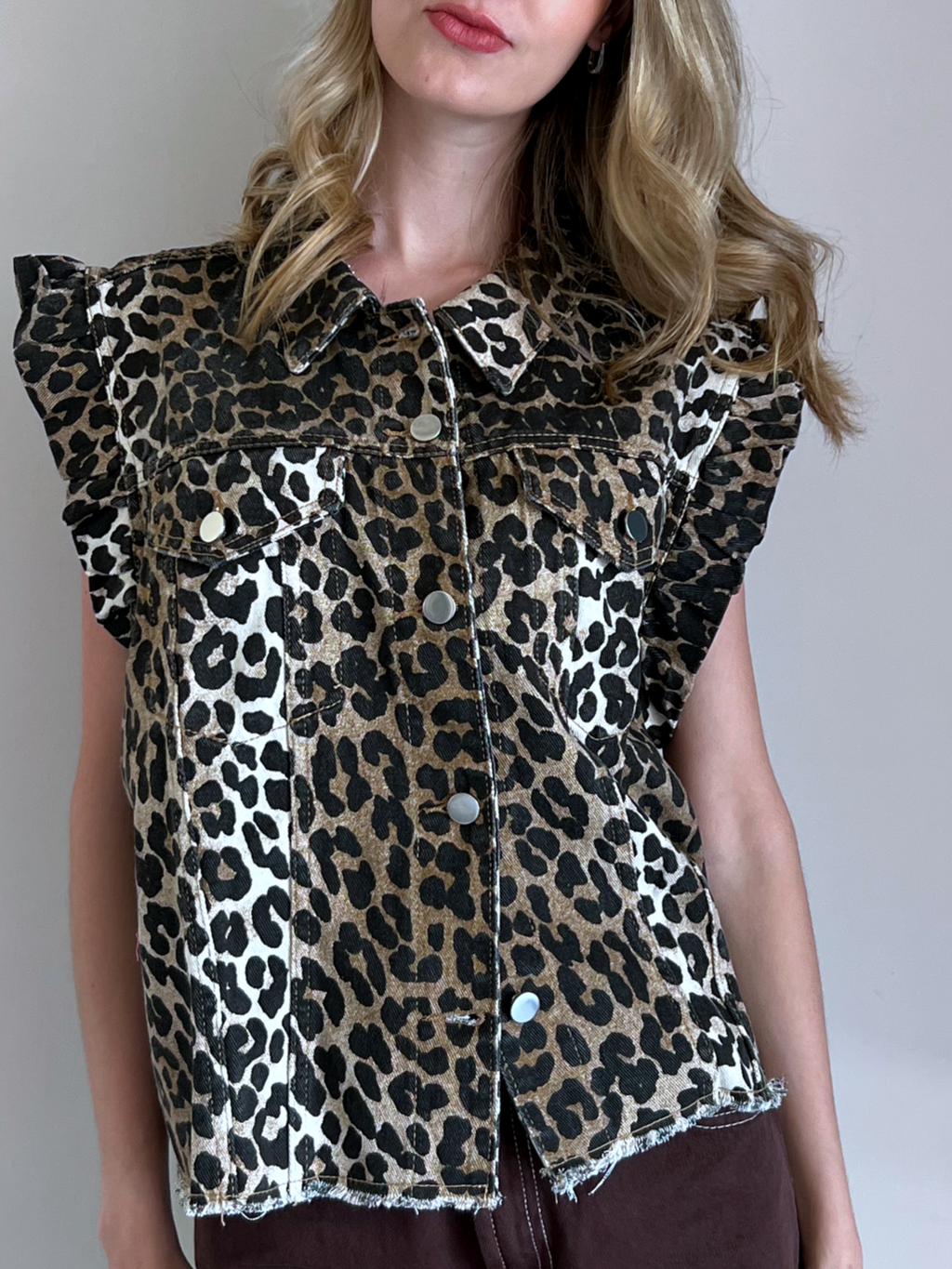 CHALECO ANIMAL DENIM