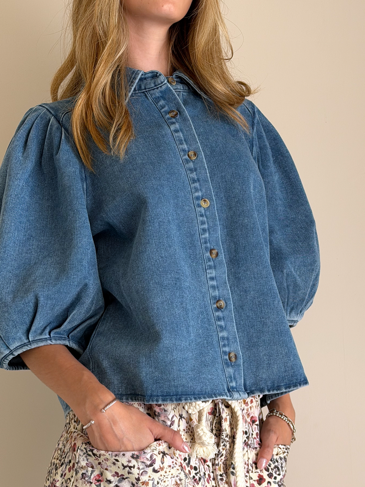 BLUSA DENIM LUNA DE TIERRA