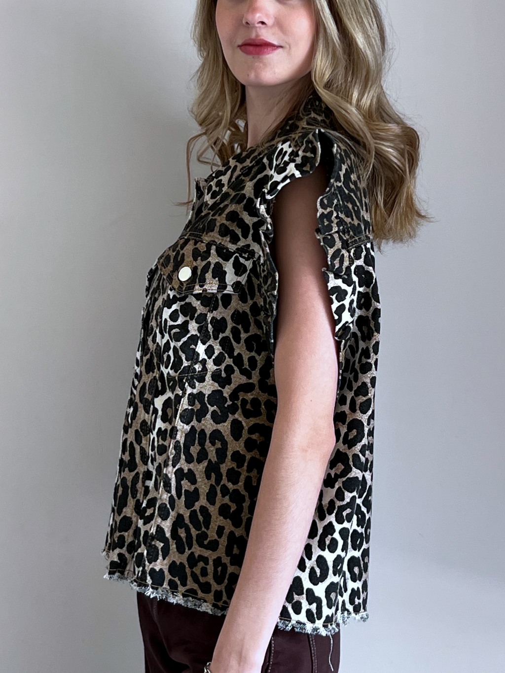 CHALECO ANIMAL DENIM