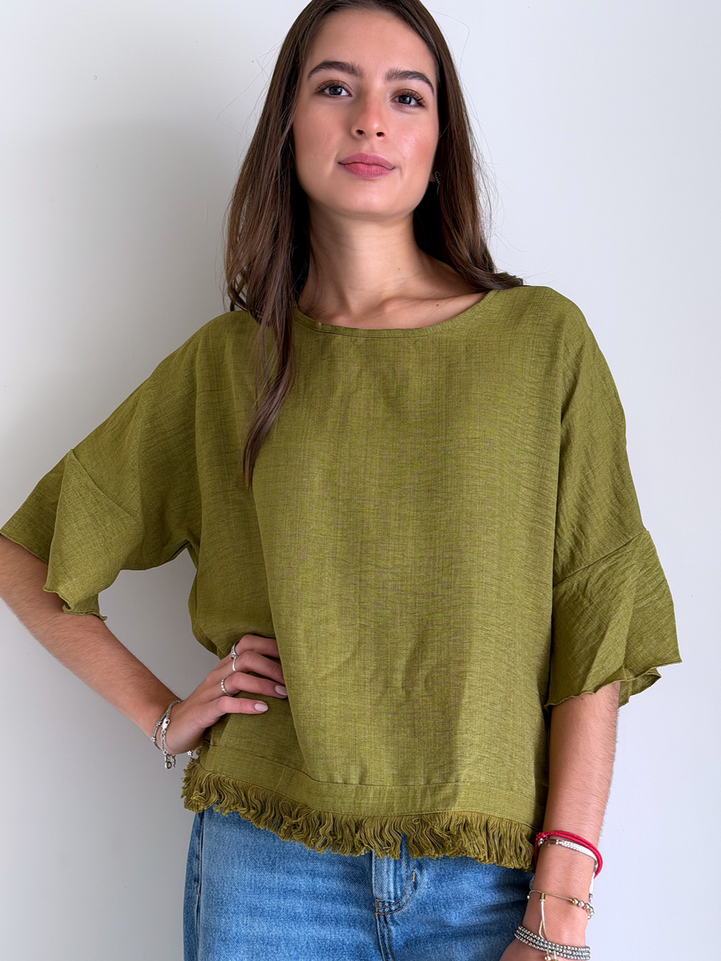 BLUSA MARFIL OLIVE