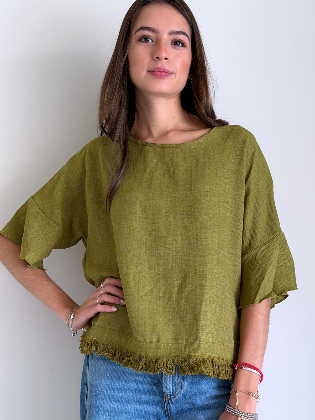 BLUSA MARFIL OLIVE