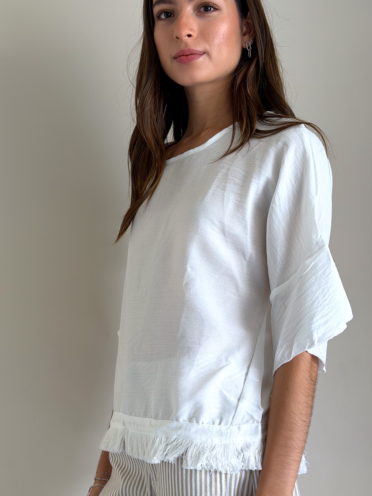 BLUSA MARFIL BLANCO