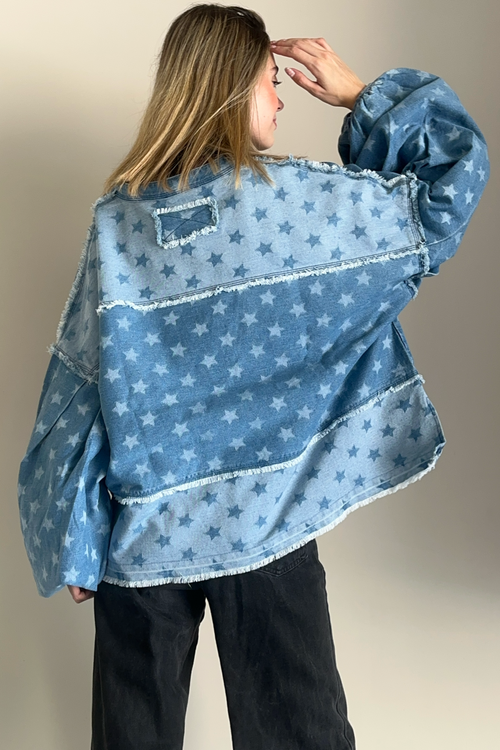 BLUSA OVERSIZE ESTELAR DENIM