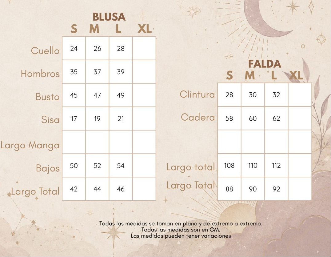 Medidas SET DÚO ECLIPSE