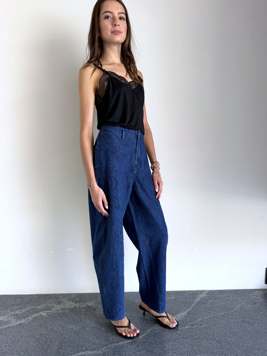 DLR. Denim Bloom Pants